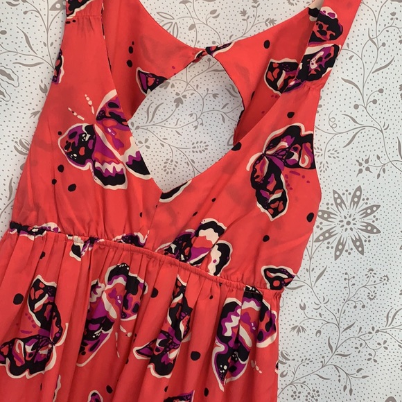 Roxy Ladies Dress Butterfly Print Size Large - Picture 3 of 4